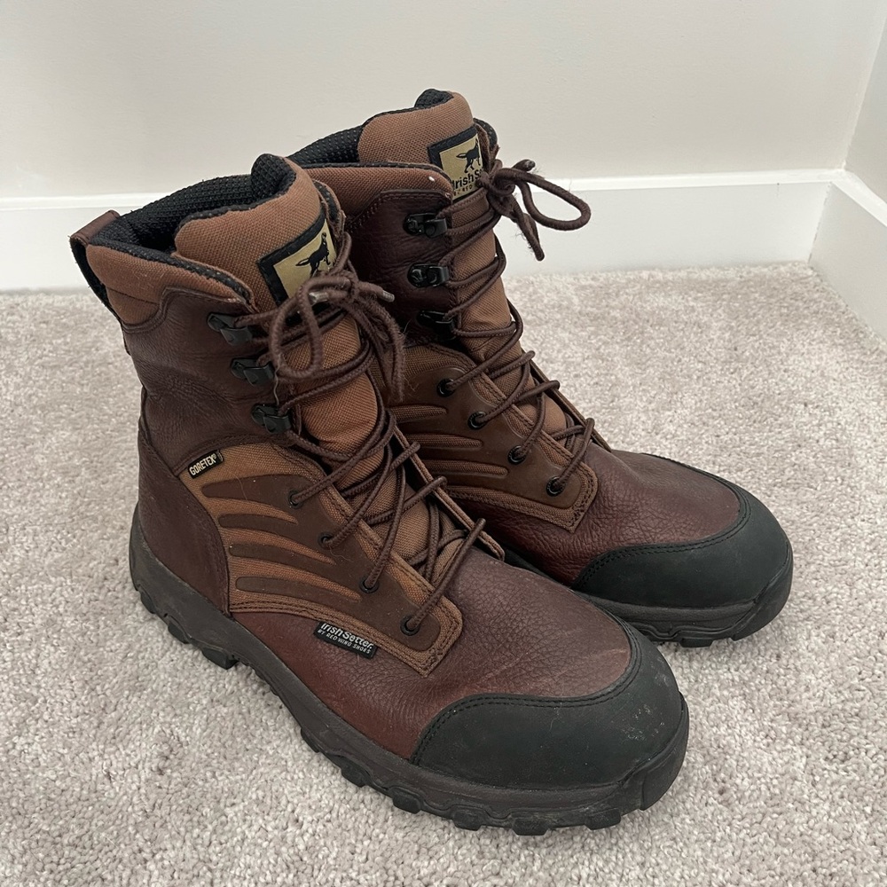 Irish Setter by Red Wing Leather GoreTex Thinsulate Ultra 600 Gram Boots, sz 11
